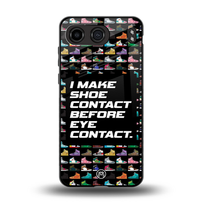 shoe contact back phone cover | glass case for oneplus nord 4