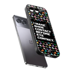 shoe contact back phone cover | glass case for oneplus nord 4