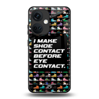 shoe contact back phone cover | glass case for oneplus nord ce 3