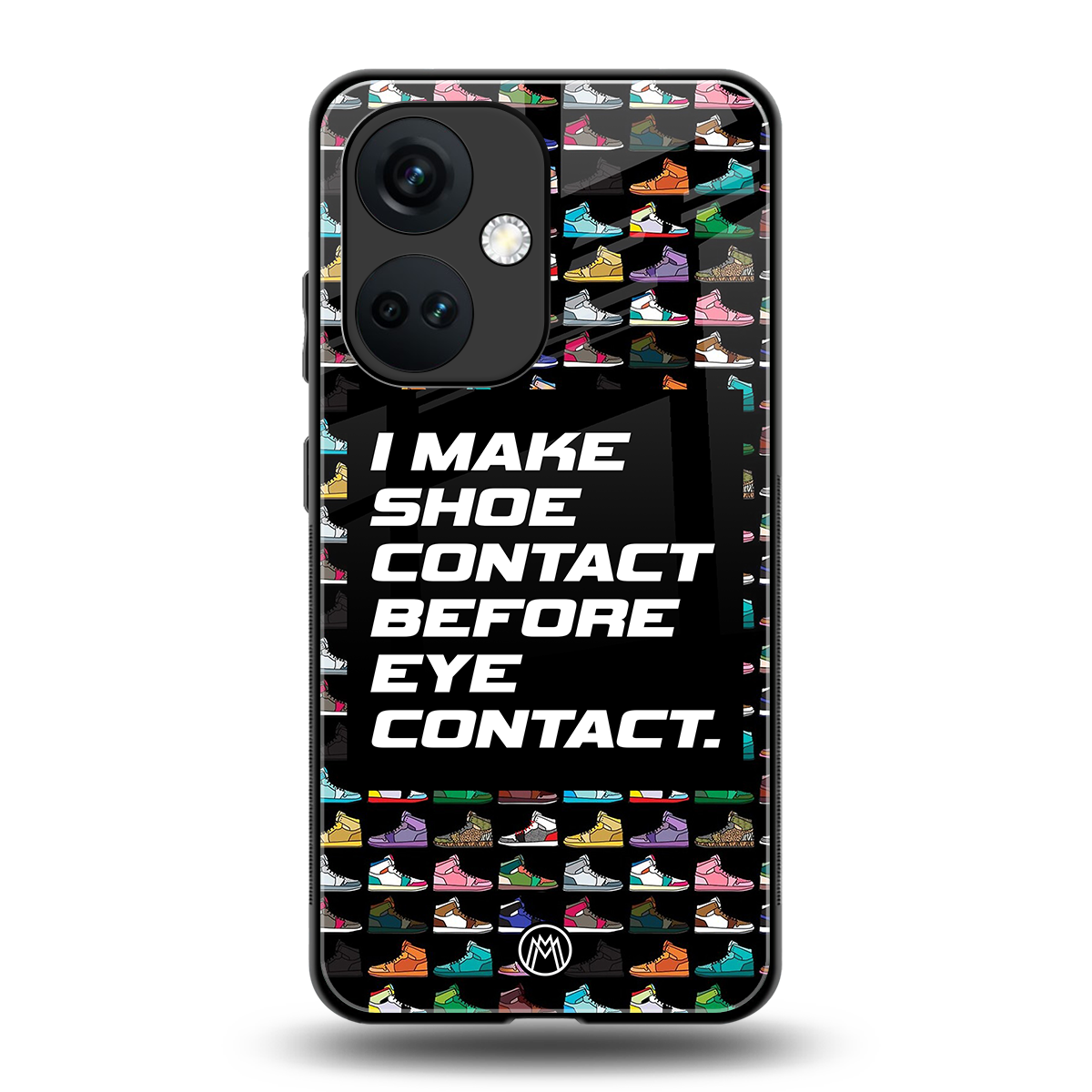shoe contact back phone cover | glass case for oneplus nord ce 3