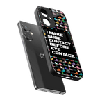 shoe contact back phone cover | glass case for oneplus nord ce 3