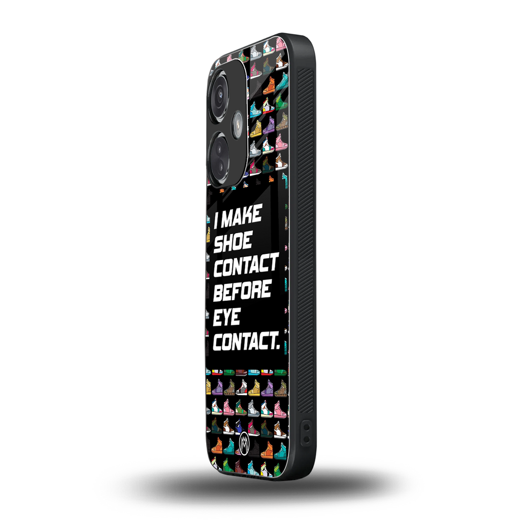 shoe contact back phone cover | glass case for oneplus nord ce 3