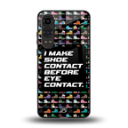 shoe contact back phone cover | glass case for oneplus nord ce 4 lite