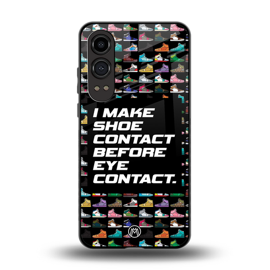 shoe contact back phone cover | glass case for oneplus nord ce 4 lite