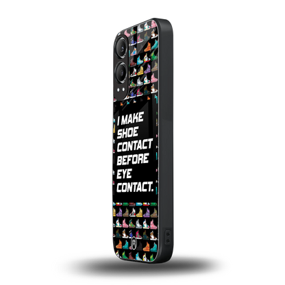 shoe contact back phone cover | glass case for oneplus nord ce 4 lite