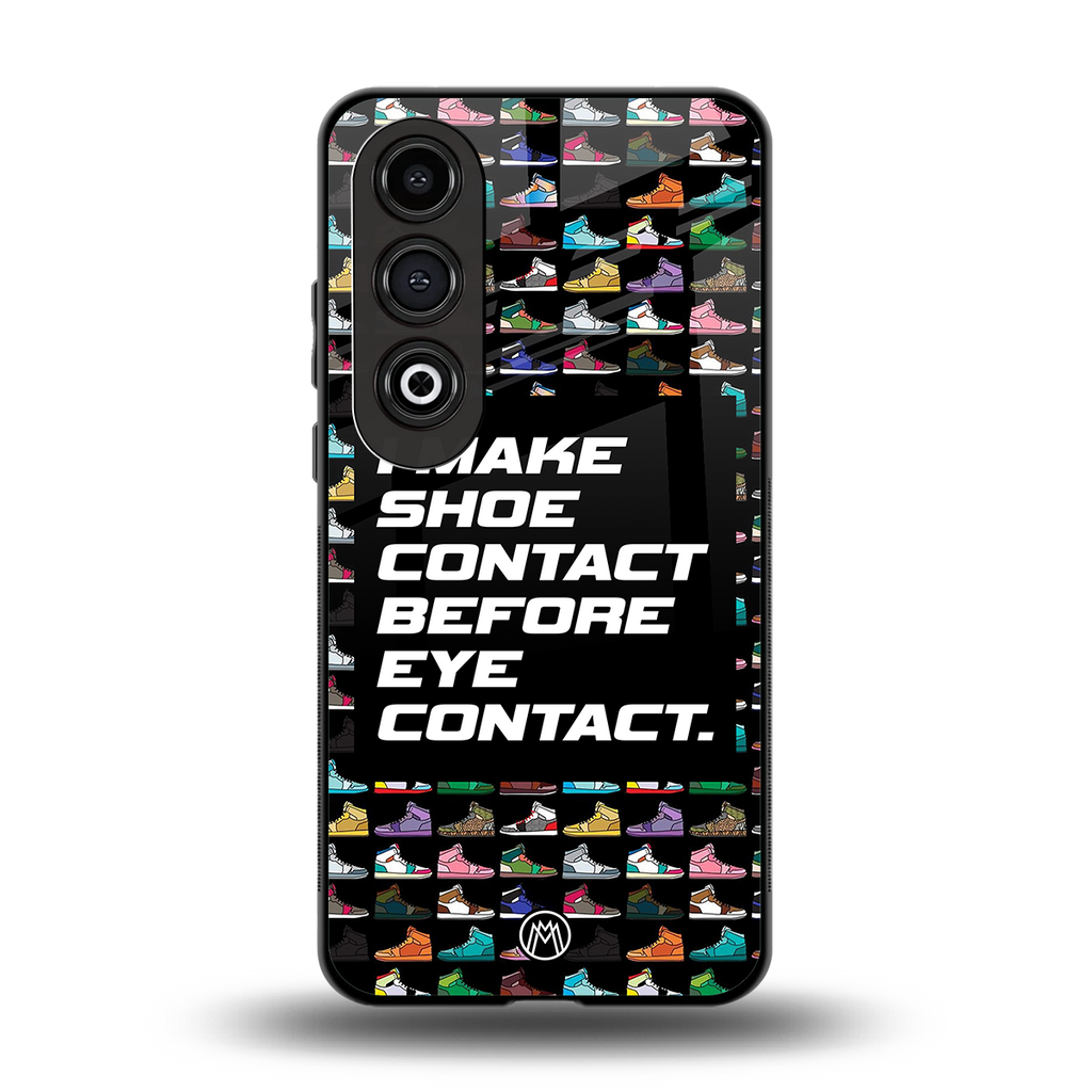 shoe contact back phone cover | glass case for oneplus nord ce 4