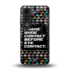 shoe contact back phone cover | glass case for oneplus nord ce 4