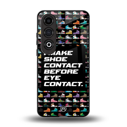 shoe contact back phone cover | glass case for oneplus nord ce 4
