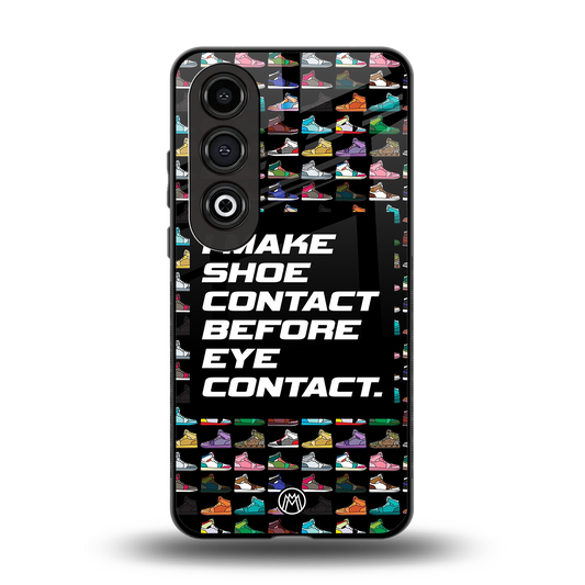 shoe contact back phone cover | glass case for oneplus nord ce 4