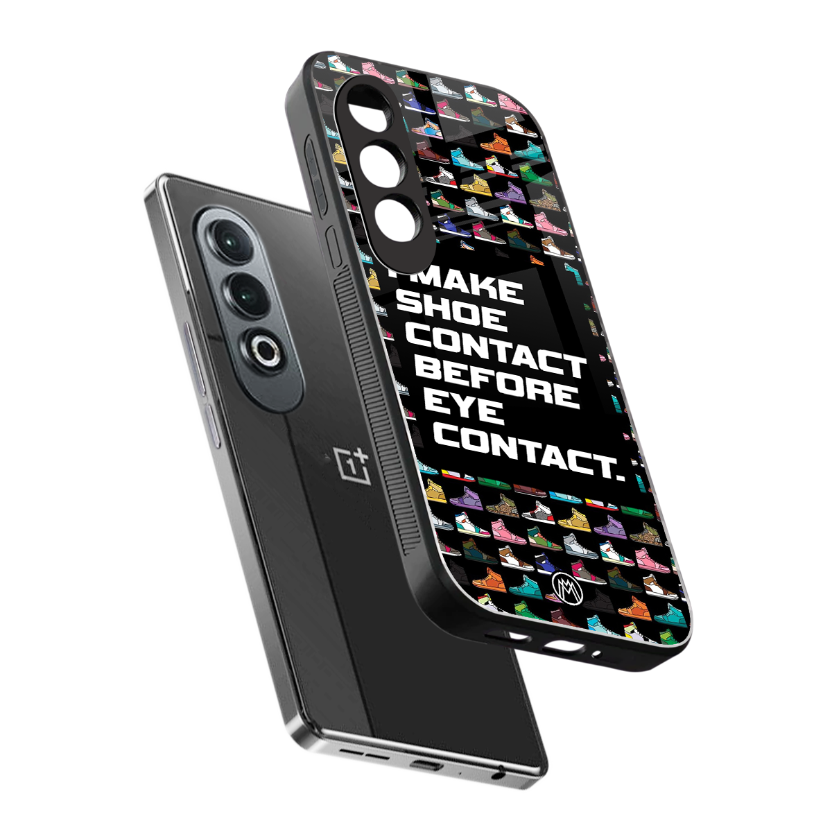 shoe contact back phone cover | glass case for oneplus nord ce 4