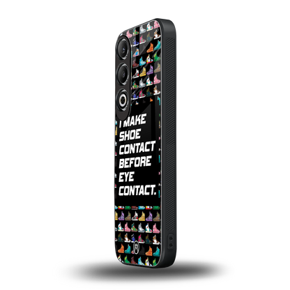 shoe contact back phone cover | glass case for oneplus nord ce 4