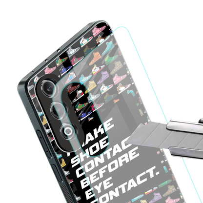 shoe contact back phone cover | glass case for oneplus nord ce 4