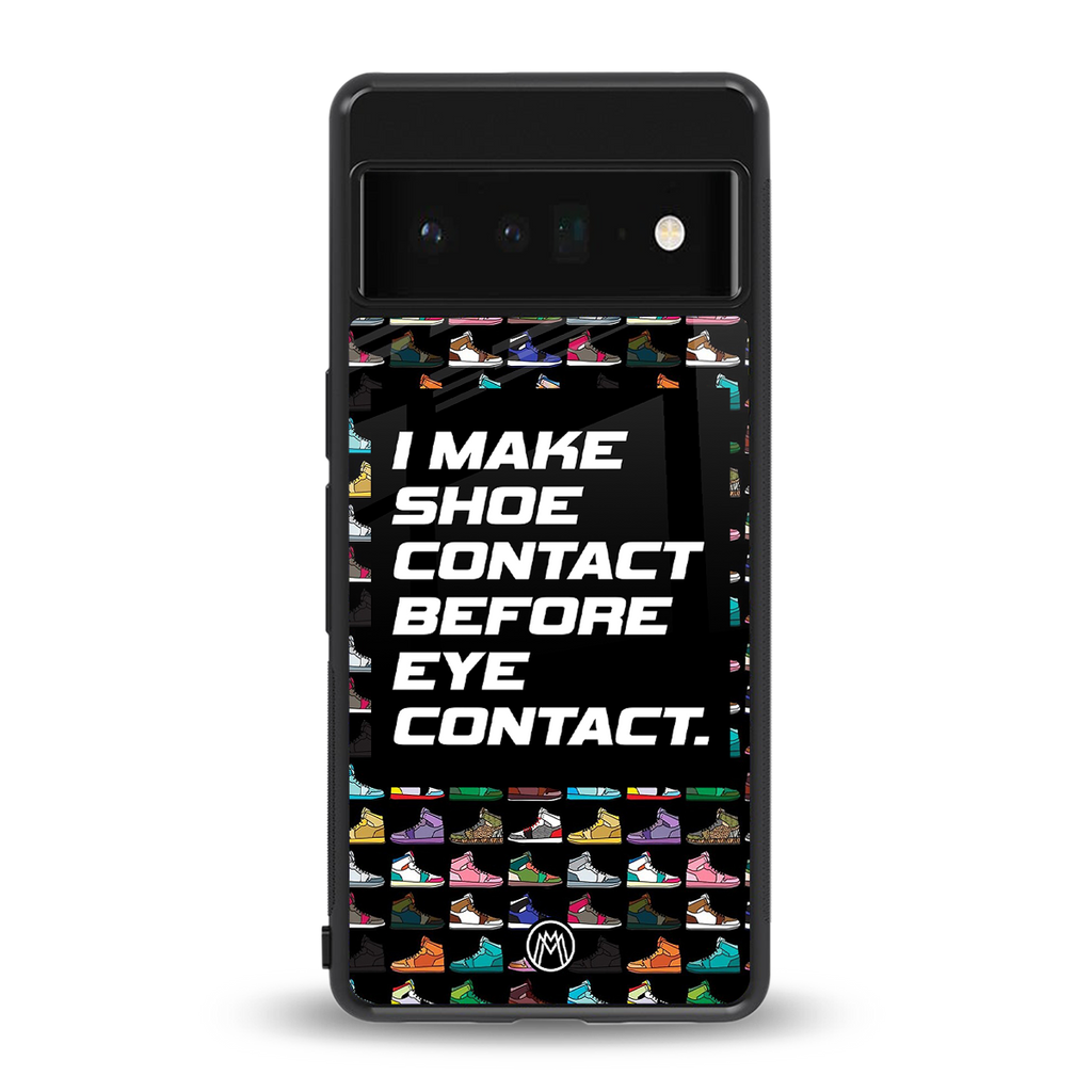 shoe contact back phone cover | glass case for google pixel 6 pro