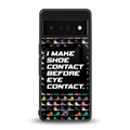 shoe contact back phone cover | glass case for google pixel 6 pro