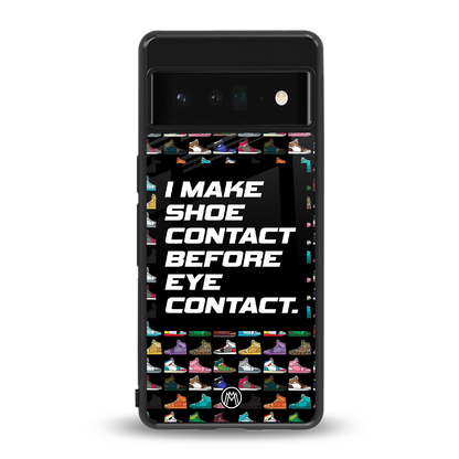 shoe contact back phone cover | glass case for google pixel 6 pro