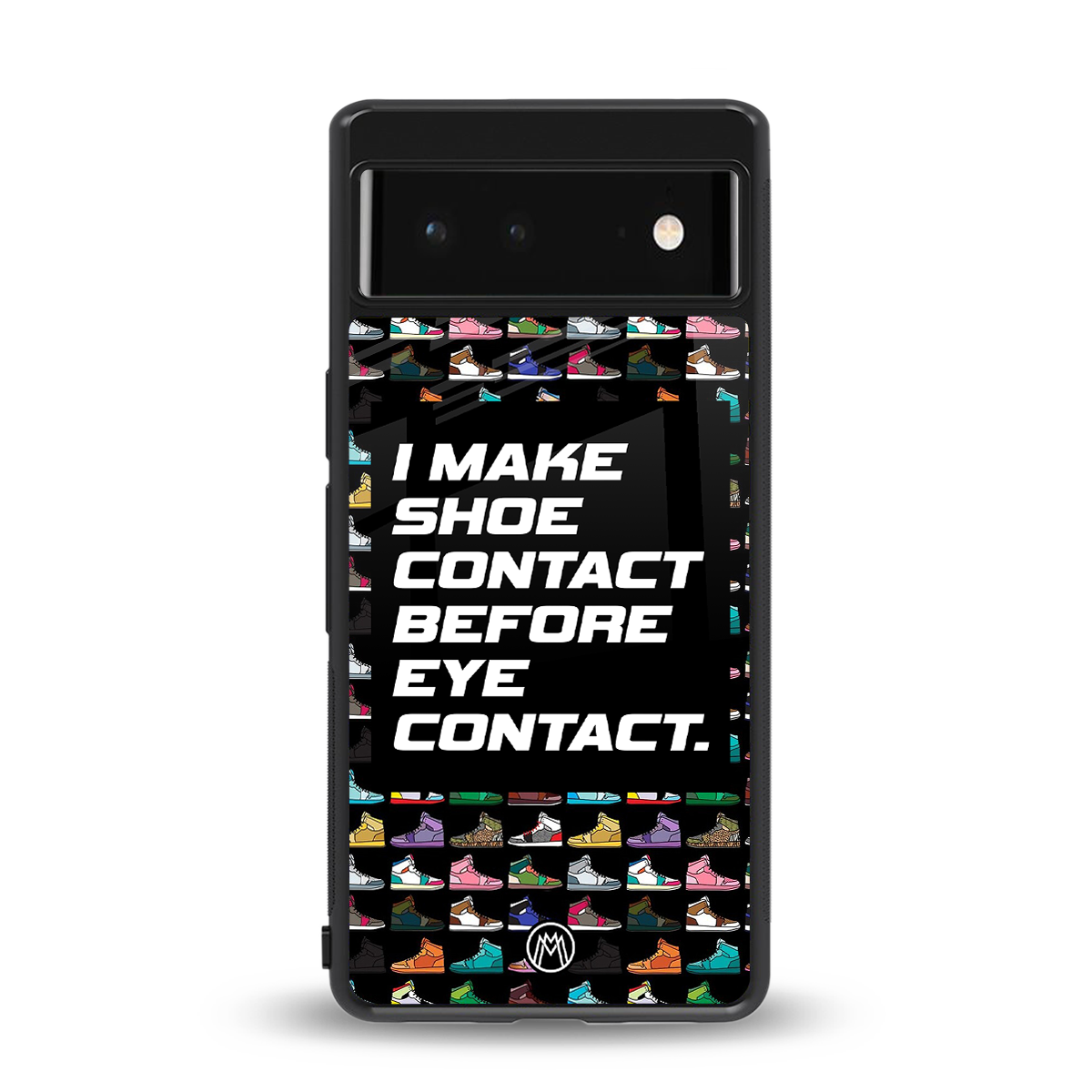 shoe contact back phone cover | glass case for google pixel 6