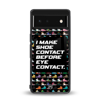 shoe contact back phone cover | glass case for Google Pixel 6A