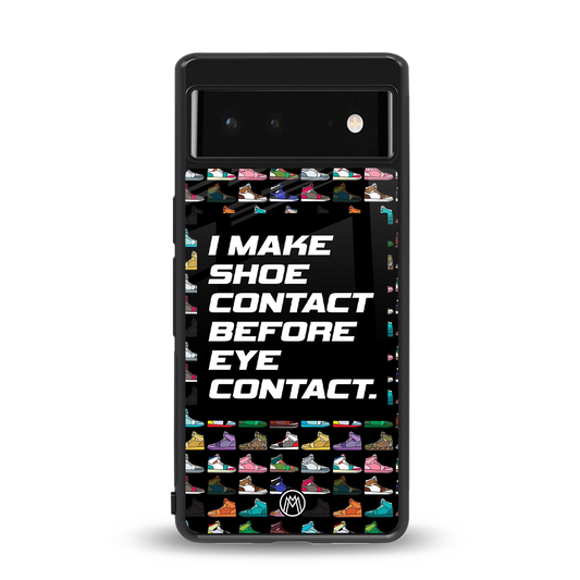shoe contact back phone cover | glass case for Google Pixel 6A
