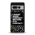shoe contact back phone cover | glass case for google pixel 7 pro