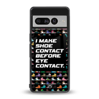 shoe contact back phone cover | glass case for google pixel 7 pro