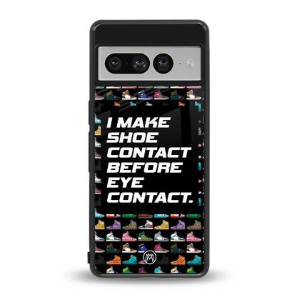 shoe contact back phone cover | glass case for google pixel 7 pro