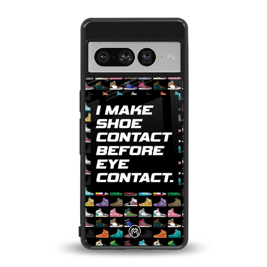 shoe contact back phone cover | glass case for google pixel 7 pro