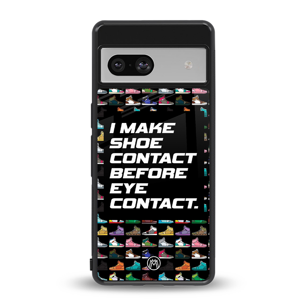 shoe contact back phone cover | glass case for Google Pixel 7