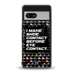 shoe contact back phone cover | glass case for Google Pixel 7