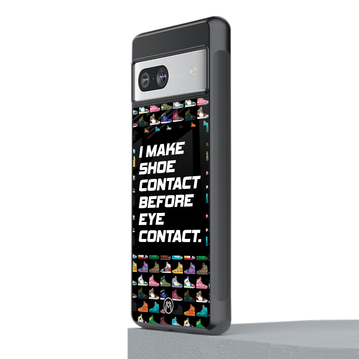 shoe contact back phone cover | glass case for Google Pixel 7