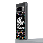 shoe contact back phone cover | glass case for google pixel 8 pro