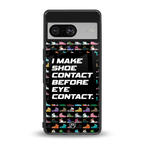 shoe contact back phone cover | glass case for Google Pixel 8