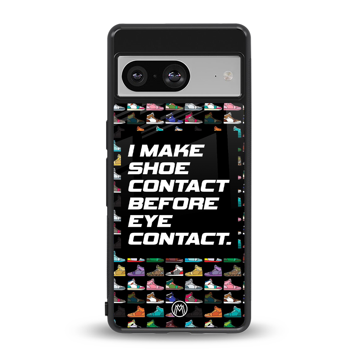 shoe contact back phone cover | glass case for Google Pixel 8