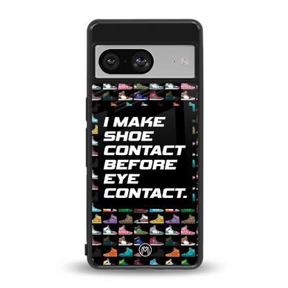 shoe contact back phone cover | glass case for Google Pixel 8