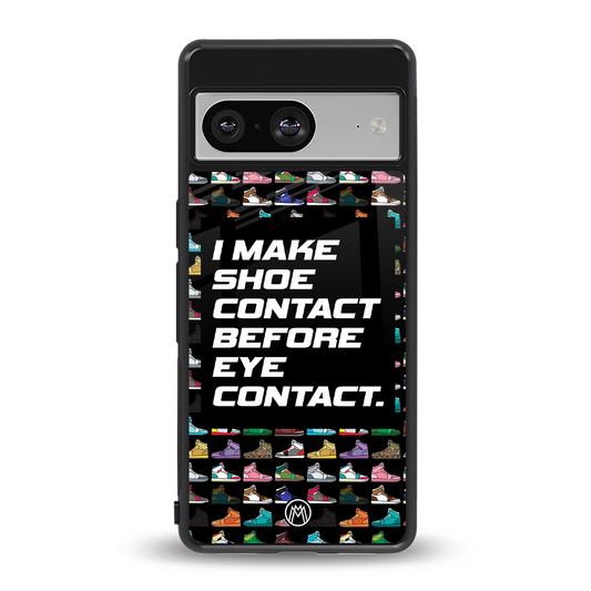 shoe contact back phone cover | glass case for Google Pixel 8