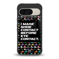 shoe contact back phone cover | glass case for google pixel 9