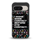 shoe contact back phone cover | glass case for google pixel 9