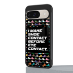 shoe contact back phone cover | glass case for google pixel 9