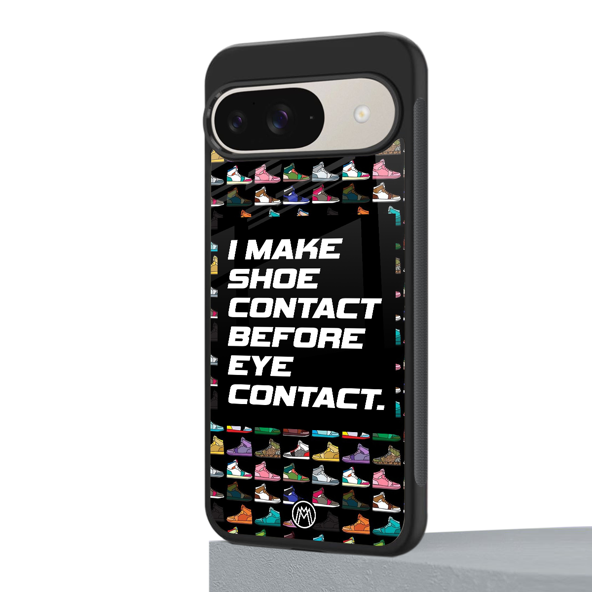 shoe contact back phone cover | glass case for google pixel 9