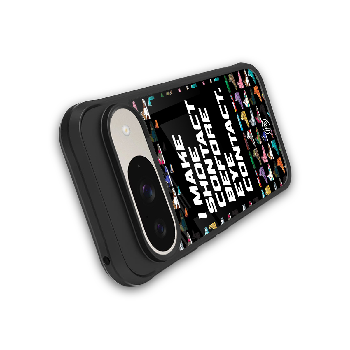 shoe contact back phone cover | glass case for google pixel 9