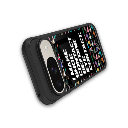 shoe contact back phone cover | glass case for google pixel 9