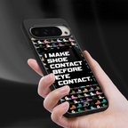 shoe contact back phone cover | glass case for google pixel 9 pro