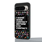 shoe contact back phone cover | glass case for google pixel 9 pro