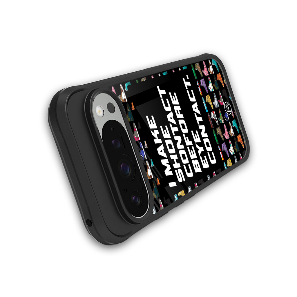 shoe contact back phone cover | glass case for google pixel 9 pro