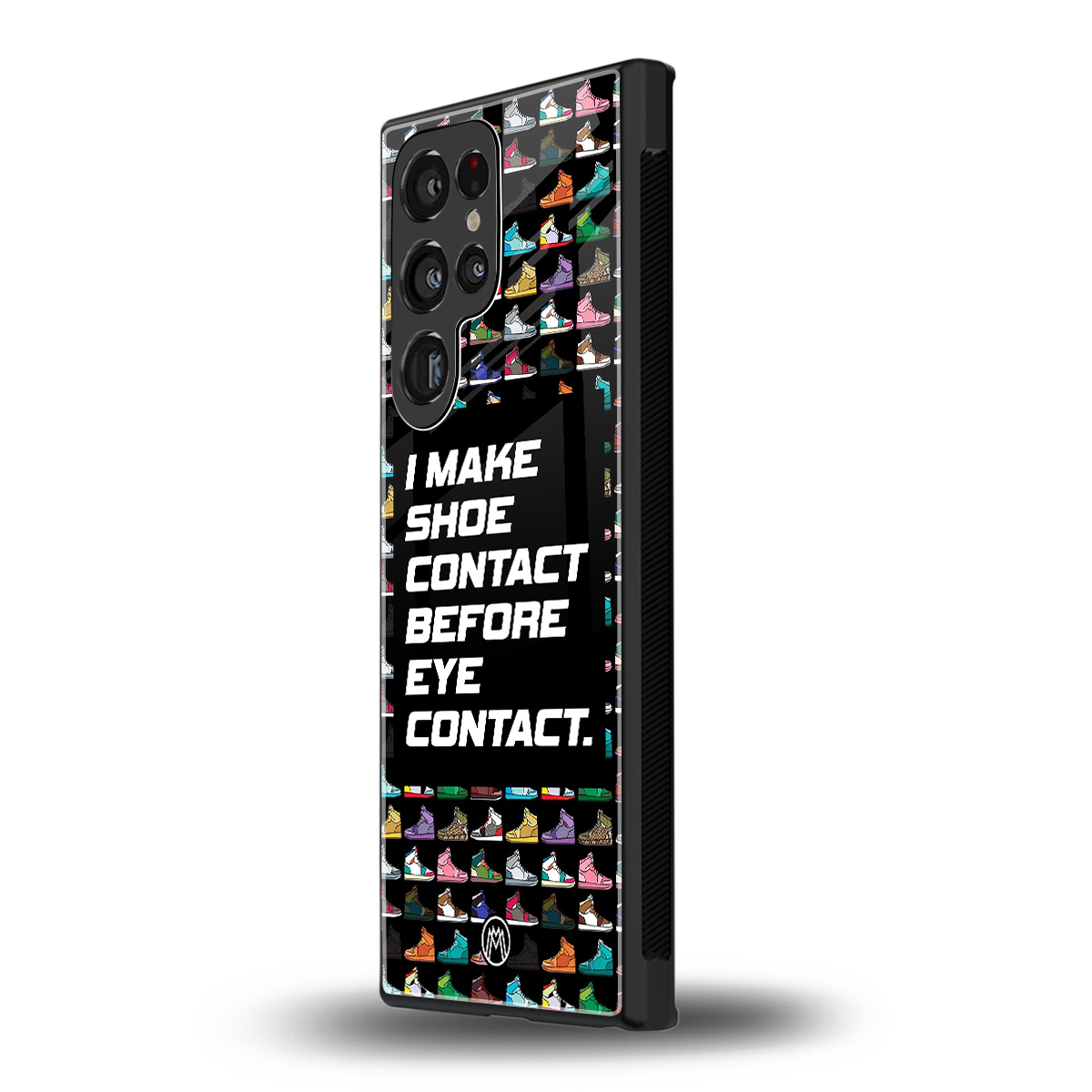 shoe contact back phone cover | glass case for samsung galaxy s23 ultra