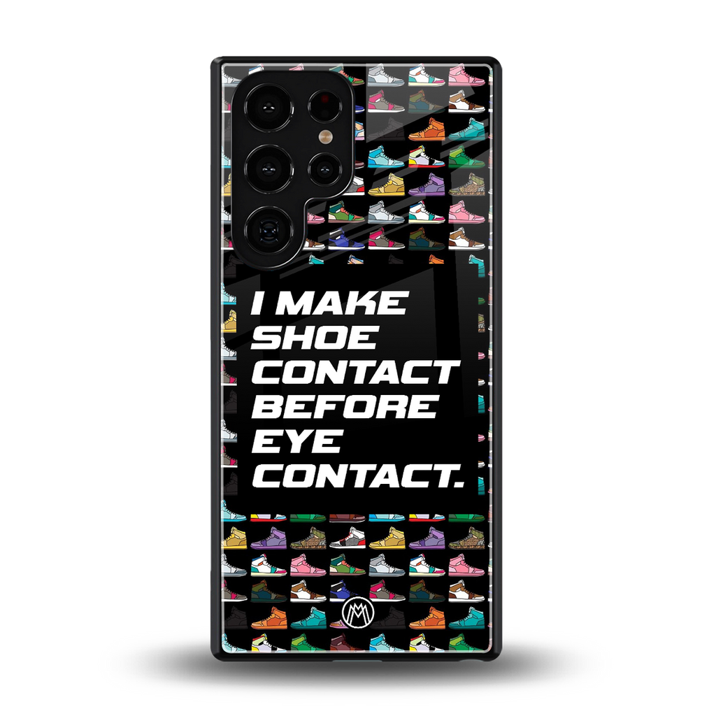 shoe contact back phone cover | glass case for samsung galaxy s25 ultra