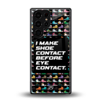 shoe contact back phone cover | glass case for samsung galaxy s25 ultra