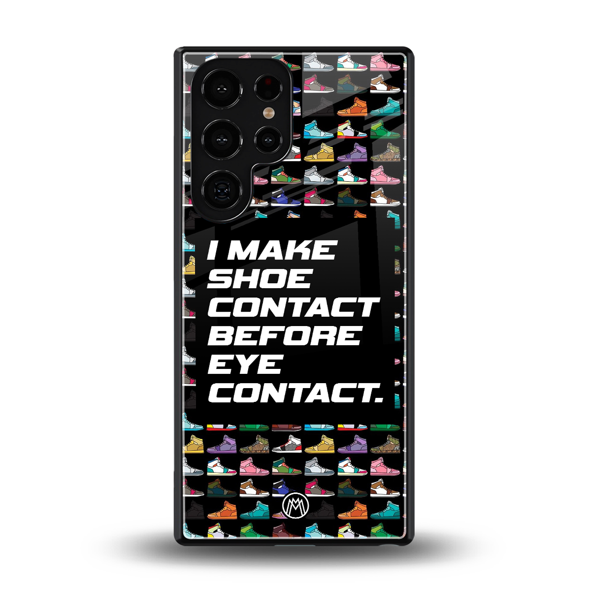 shoe contact back phone cover | glass case for samsung galaxy s25 ultra