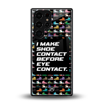 shoe contact back phone cover | glass case for samsung galaxy s25 ultra