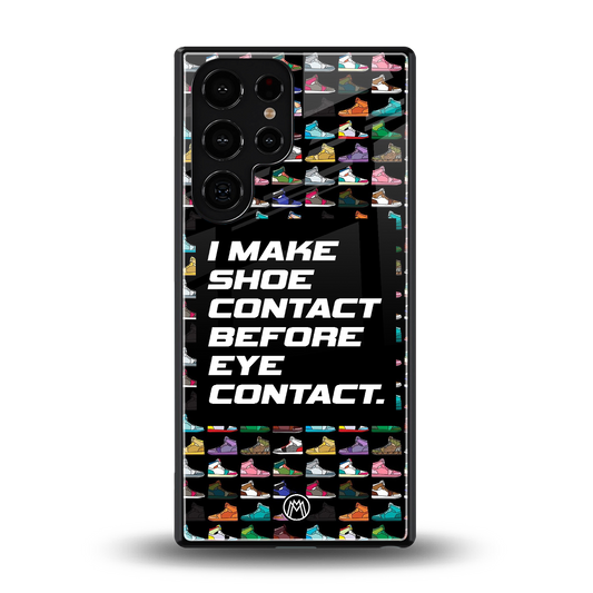 shoe contact back phone cover | glass case for samsung galaxy s25 ultra