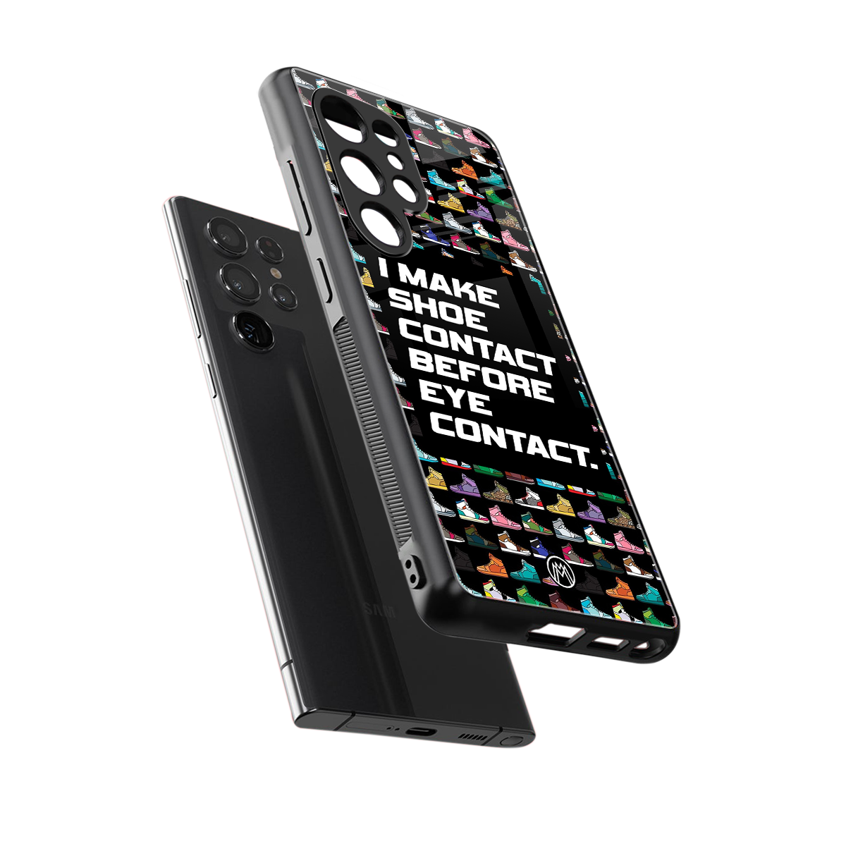 shoe contact back phone cover | glass case for samsung galaxy s25 ultra